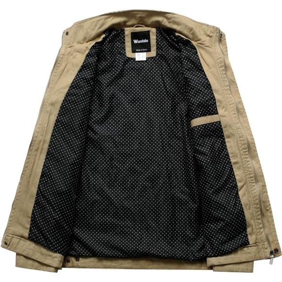 Jackets & Coats Mens Cotton Lightweight Jacket Military Jacket Casual